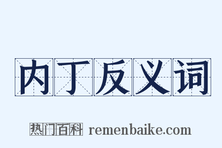 内丁反义词是什么意思的图片